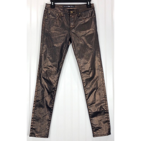 Big Star Denim - Big Star Alex mid rise skinny metallic jeans 8263